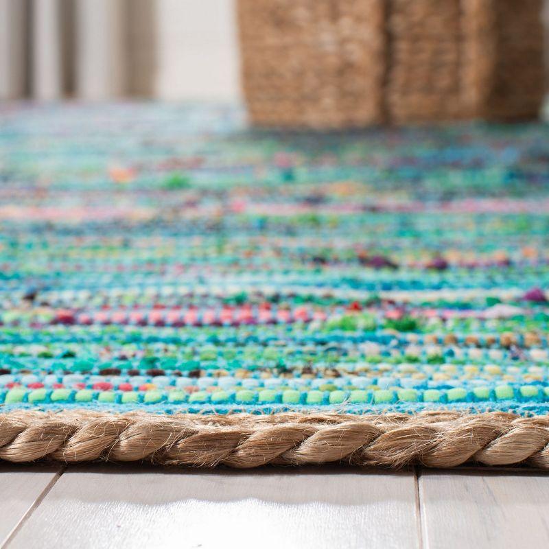 Coastal Breeze Green/Natural Cotton & Synthetic 8' x 10' Area Rug