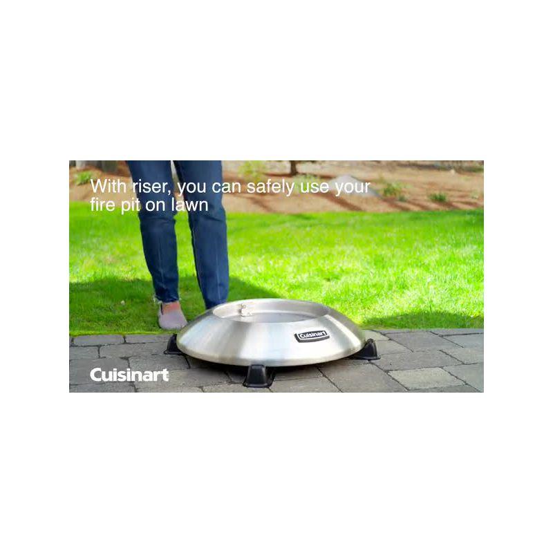 Cuisinart 2pc Fire Pit Riser & Heat Deflector Stand