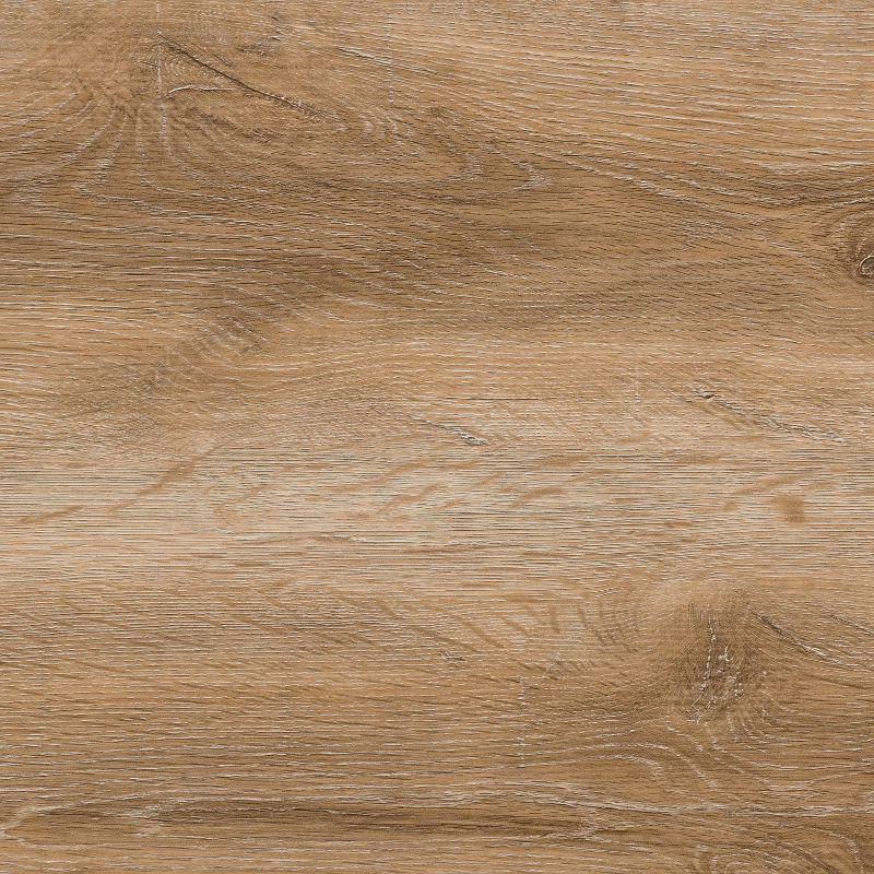 Set of 2 Wood Grain Finish Forth Worth Round Nesting Coffee Table Light Brown - CorLiving: Metal Legs, Small Space Design