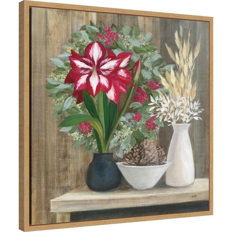 Amanti Art Natural Holiday by Julia Purinton Canvas Wall Art Print Framed 22 x 22-in.