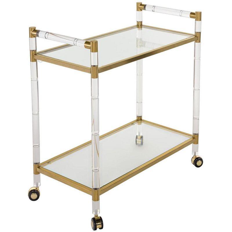 Duval Bar Trolley - Brass - Safavieh.