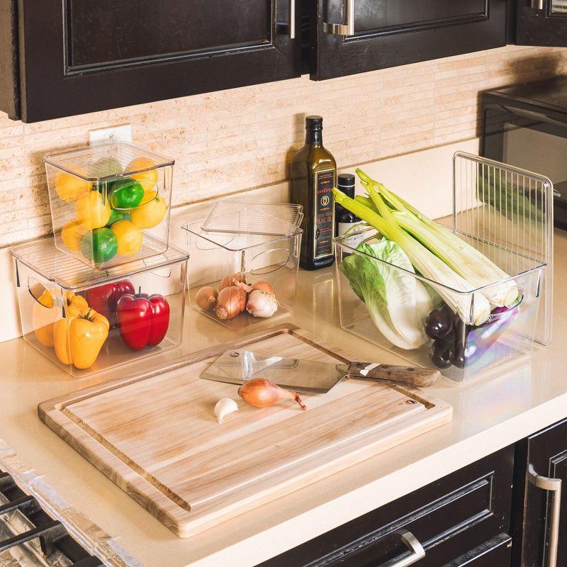 Sorbus Sorbus 3 Piece Variety Pack Clear Acrylic Storage Bins with Handles and Lids