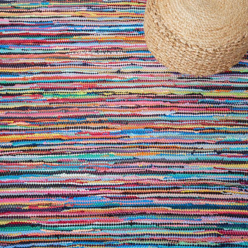 Rag Area Rug RAR128 Hand Woven Area Rug - Multi - 4'x6' - Safavieh.