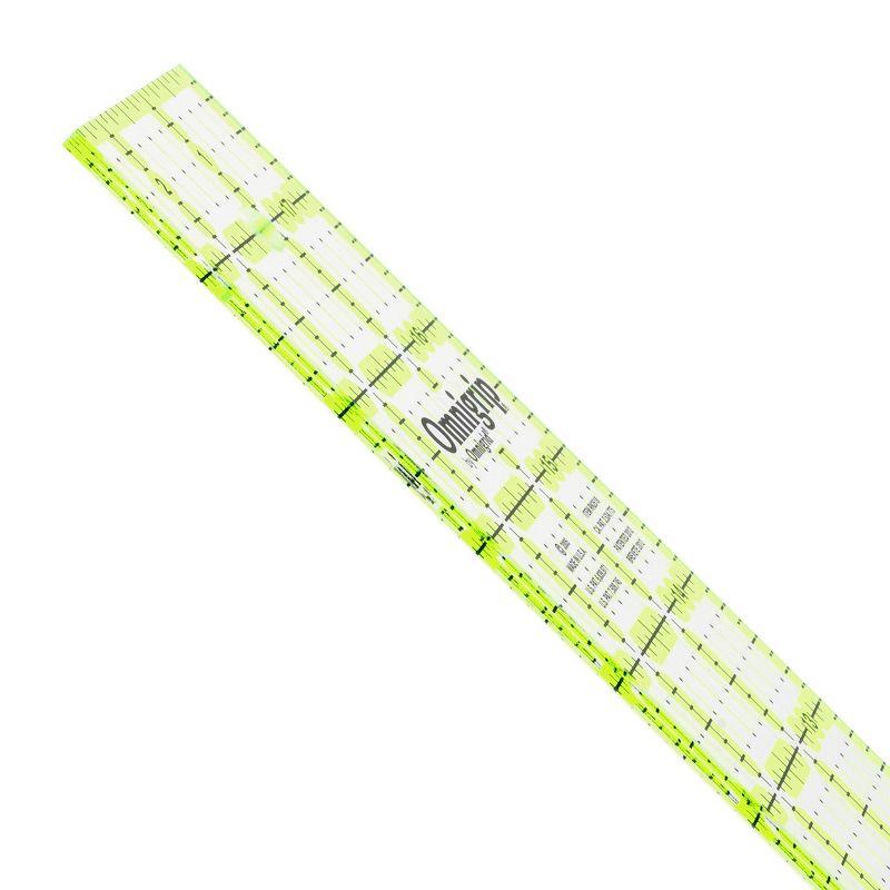 Omnigrip 8.5" x 8.5" Non-Slip Neon Quilting Ruler