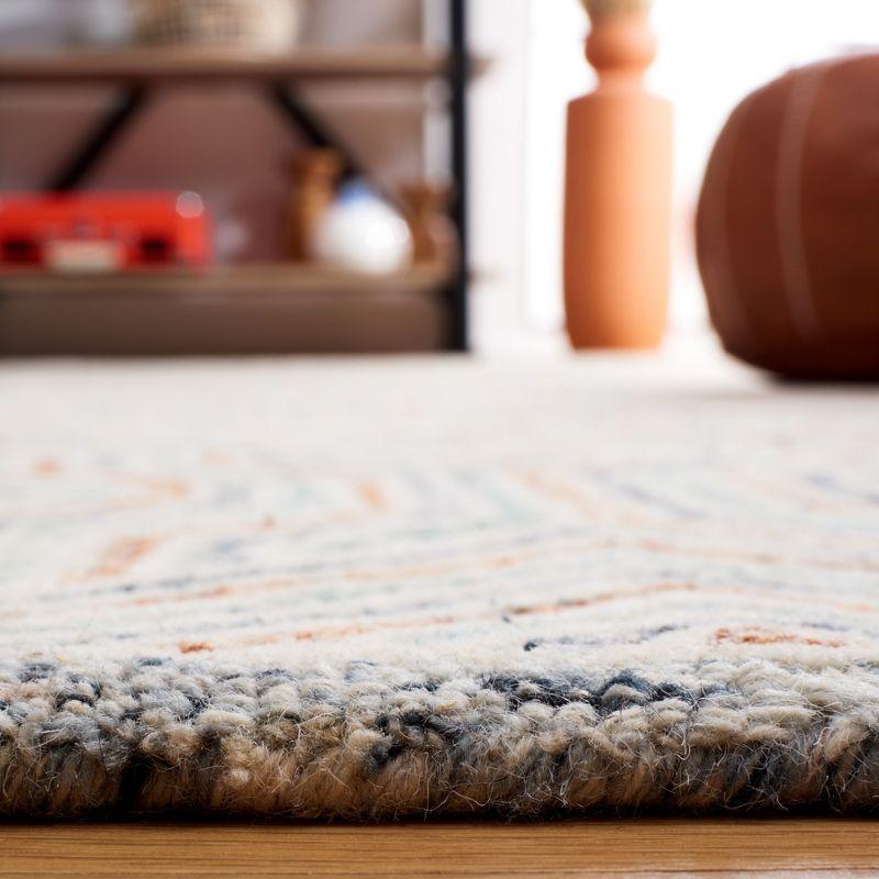 Capri CPR215 Tufted Indoor Runner Rug - Blue/Rust - 2'3"x9' - Safavieh
