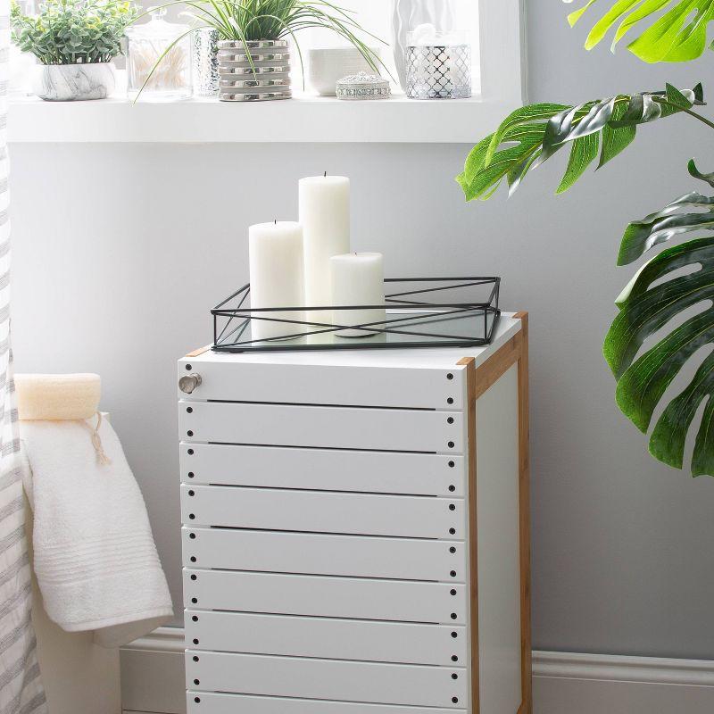 Matte Black Elegance Over-the-Tank Vanity Tray