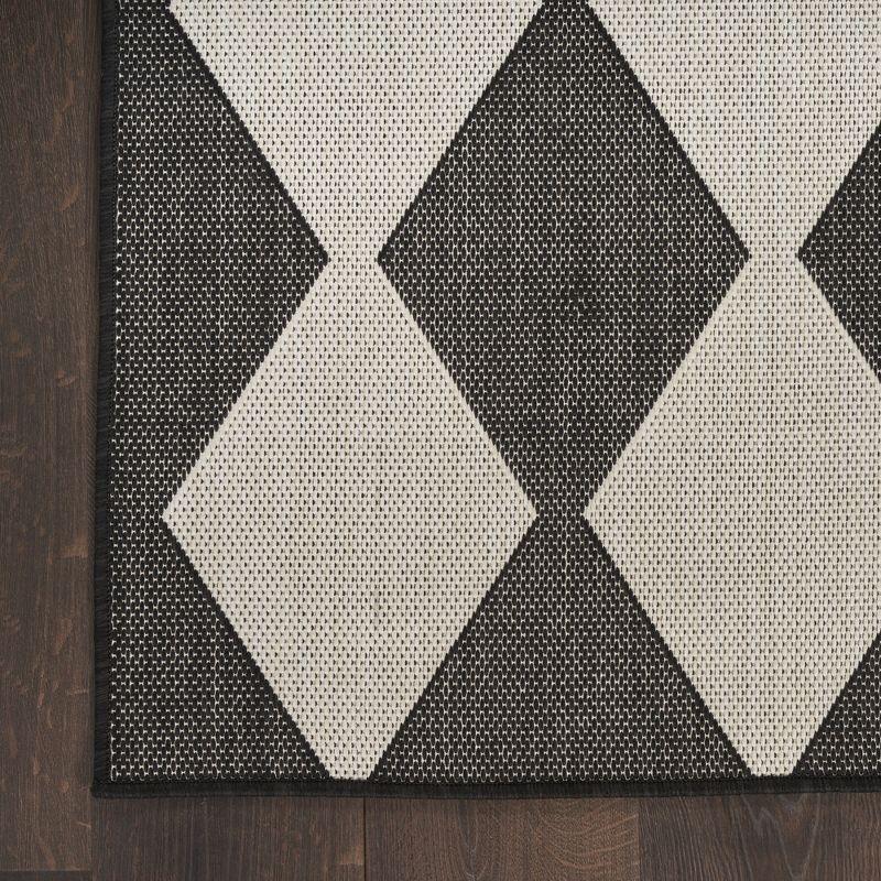 Nourison Positano Modern Diamond Outdoor Rug