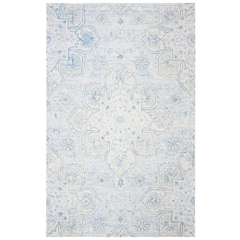 Abstract ABT958 Hand Tufted Area Rug - Grey/Beige - 4' X 6' - Safavieh.
