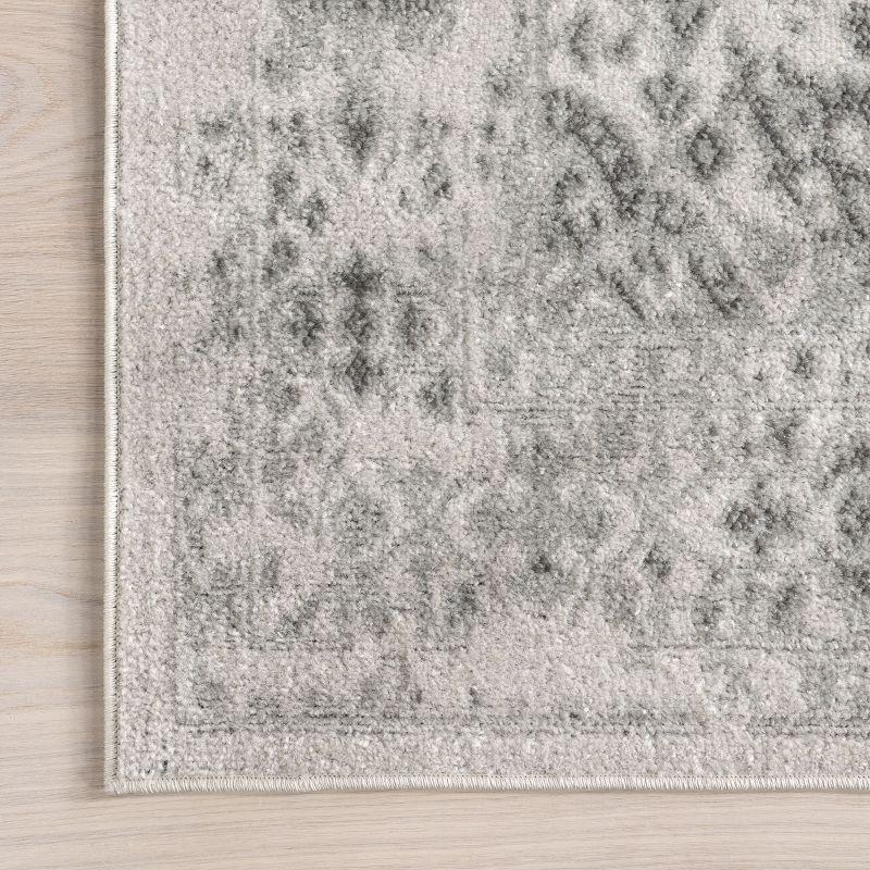 Nuloom Odell Medallion 10x13 Indoor Area Rug for Living Room Bedroom Dining Room Kitchen, Ivory/Grey