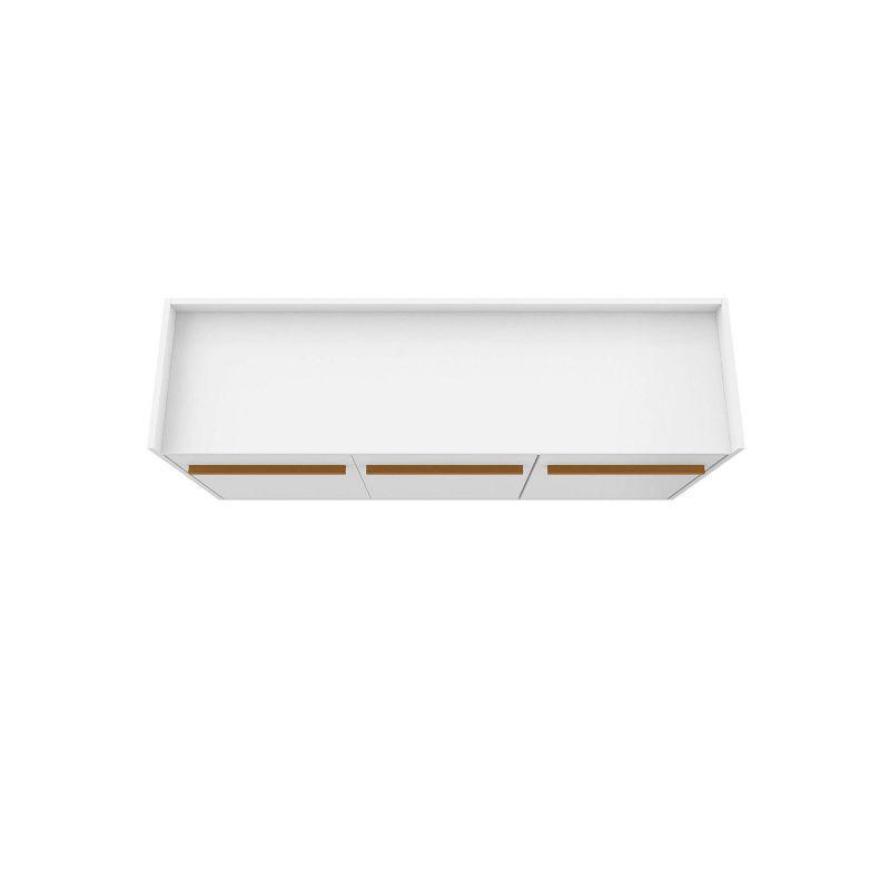 53.54" Bradley Buffet Stand White - Manhattan Comfort: Mid-Century Modern Storage Console