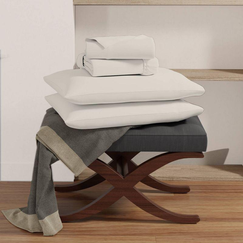 300 Thread Count Organic Cotton Brushed Percale Sheet Set - Purity Home