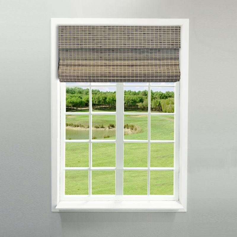 Radiance Newport 23x64-in Cordless Driftwood Roman Shade