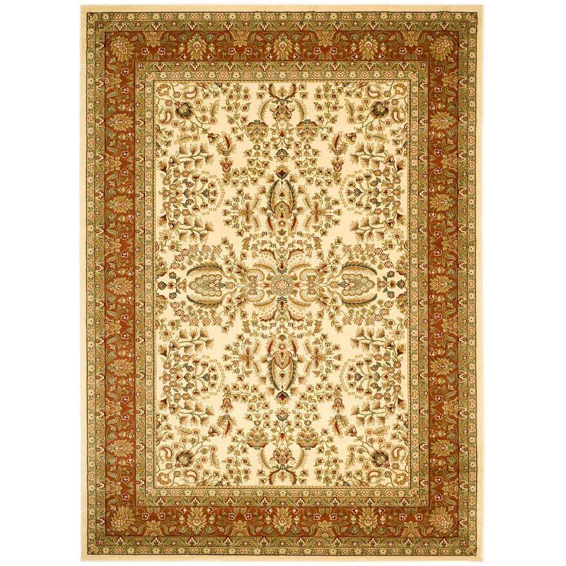 Lyndhurst LNH214 Power Loomed Area Rug - Ivory/Rust - 8'x11' - Safavieh.