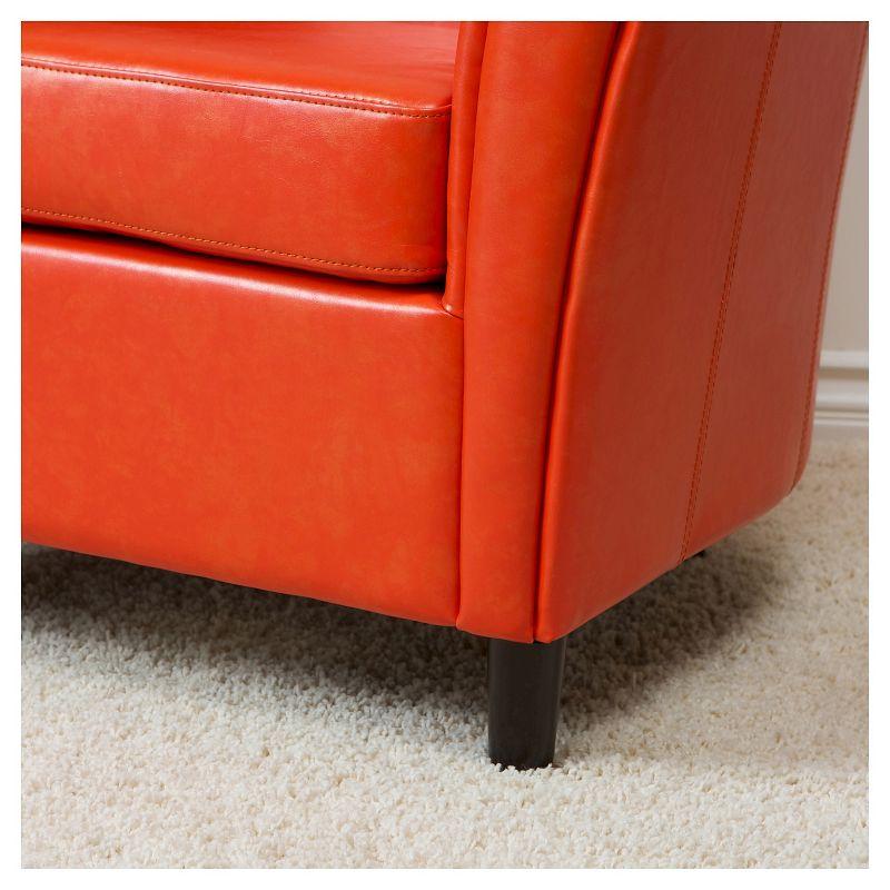 Napoli Club Chair Orange - Christopher Knight Home