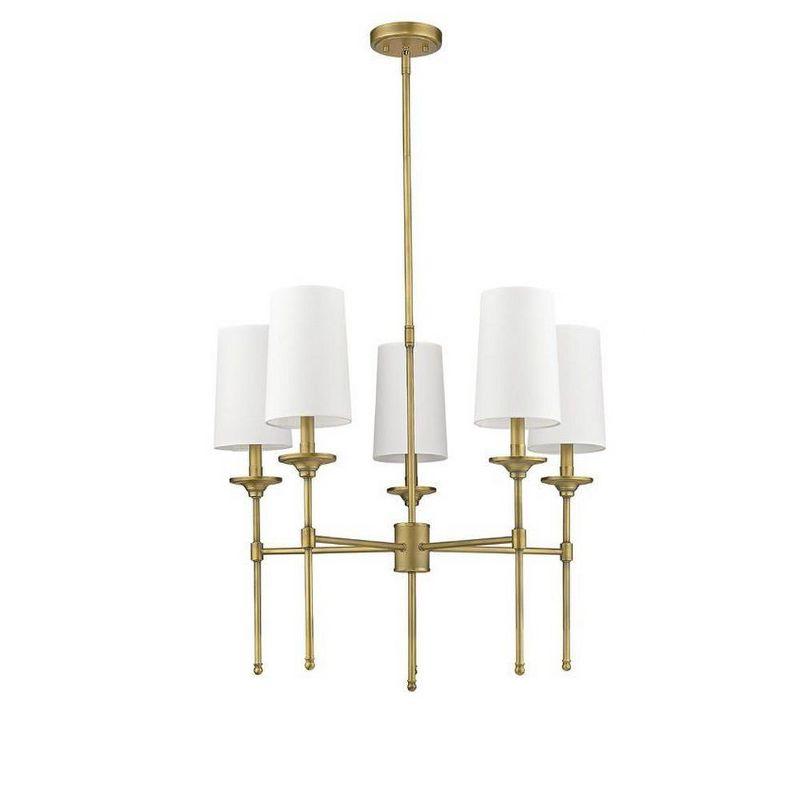 Z-Lite Emily 5 - Light Chandelier in  Rubbed Brass