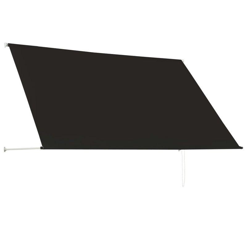 vidaXL Retractable Awning 98.4 in.x59.1 in. Anthracite