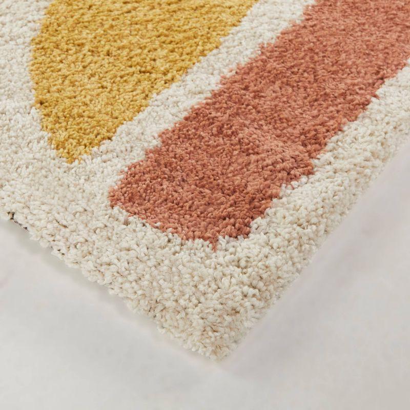 Balta Rugs 7'10"x10' Cesare Abstract Plush Teen Rug Pink: High Pile, Stain-Resistant, Machine Made, OEKO-TEX Certified