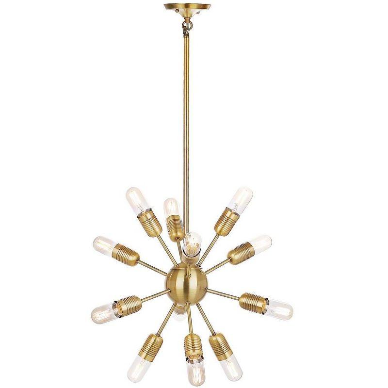 Raging 12 Light 17.5" Solace Pendant Lamp - Gold - Safavieh.