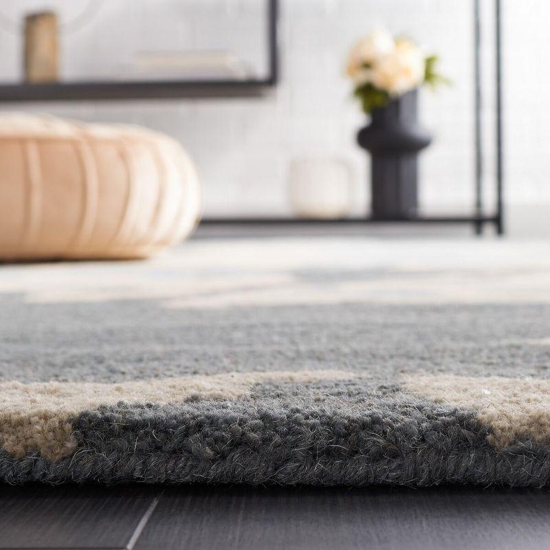 Bella BEL670 Hand Tufted Area Rug - Steel Blue - 4'x6' - Safavieh.