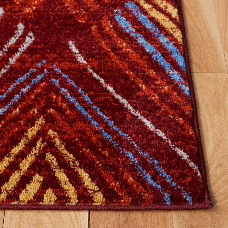 Amsterdam AMS110 Power Loomed Indoor Area Rug - Red/Terracotta - 6'7"x9'2" - Safavieh