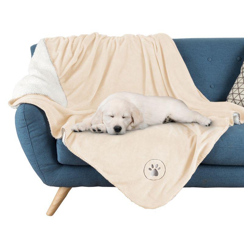 Pet Adobe Waterproof Pet Throw Blanket, Cream