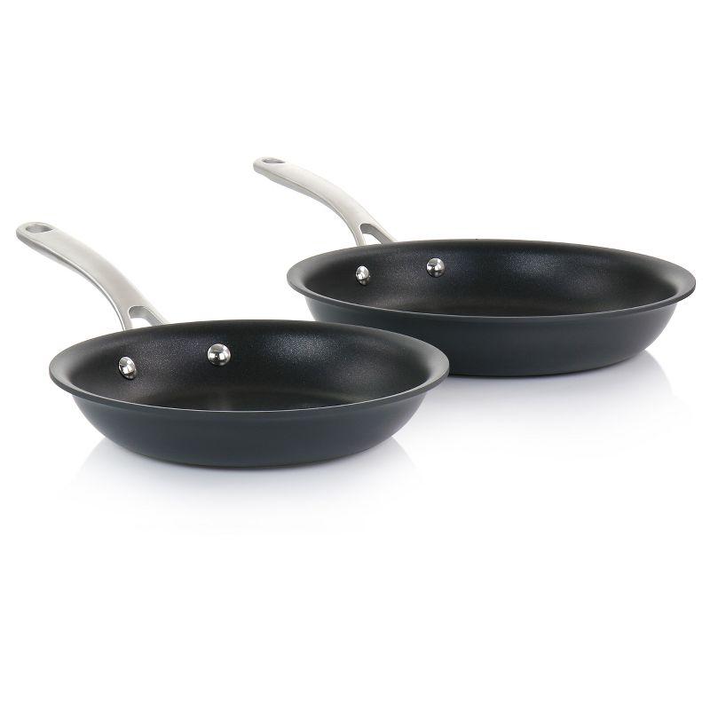 Martha Stewart Martha Stewart Bosworth 10 Piece Hard Anodized Nonstick Aluminum Cookware Set - Black