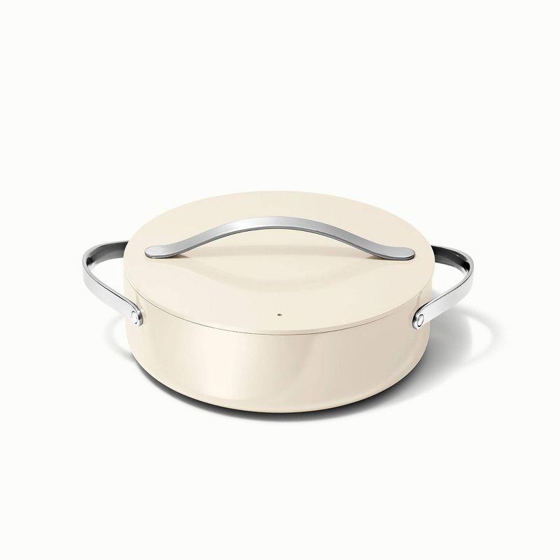 Caraway Home Cream Non-Stick Ceramic Sauté Pan