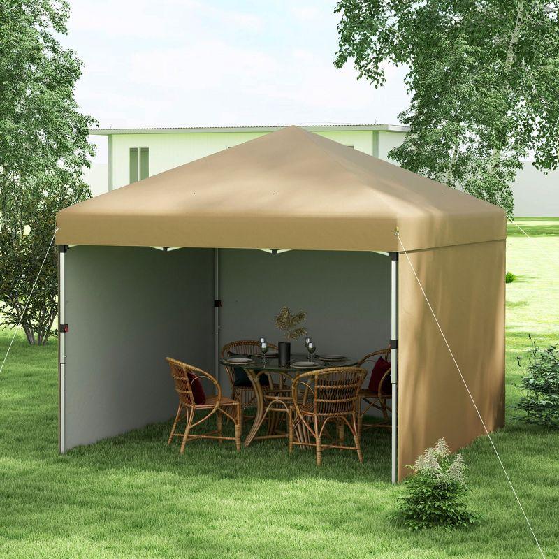 Outsunny 10 Ft. W x 10 Ft. D Steel Party Tent