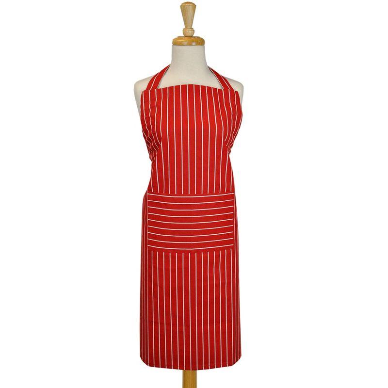 Design Imports  Stripe Chef Apron Tango Red