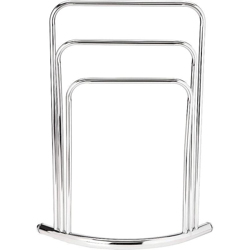 Kenneth Metal 3 Tier Freestanding Bathroom Towel Rack Stand, Chrome