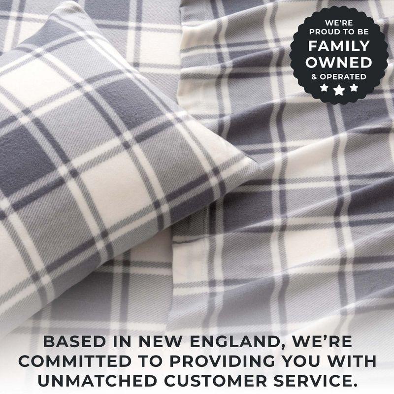 Soft Polar Fleece Plaid Sheet Set - Great Bay Home