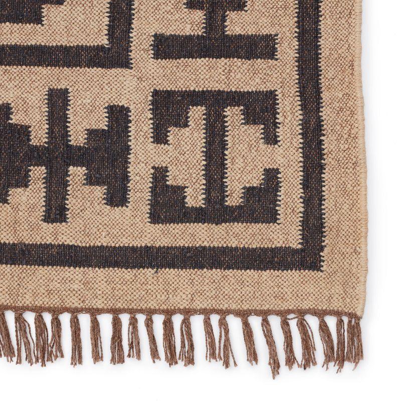 Jaima Handmade Geometric Area Rug Beige/Black - Jaipur Living