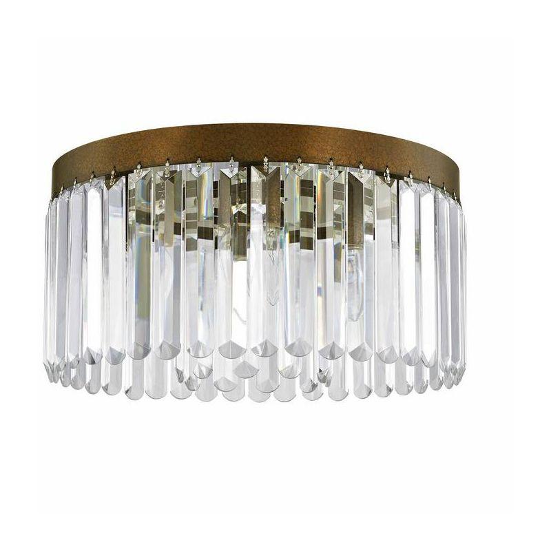 Livex Lighting Ashton 5 - Light Flush Mount in  Hand Painted Palacial Bronze