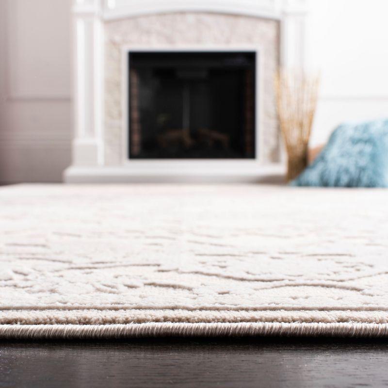 Reflection RFT665 Power Loomed Indoor Area Rug - 5'x5' - Creme/Ivory - Safavieh