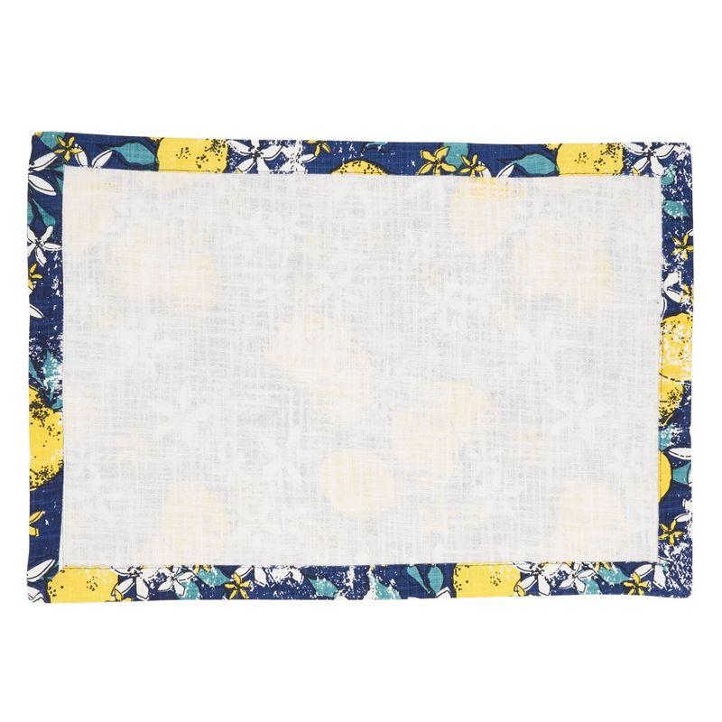 Saro Assam Collection 100% Cotton No Pattern Rectangle Placemat (Set of 4)