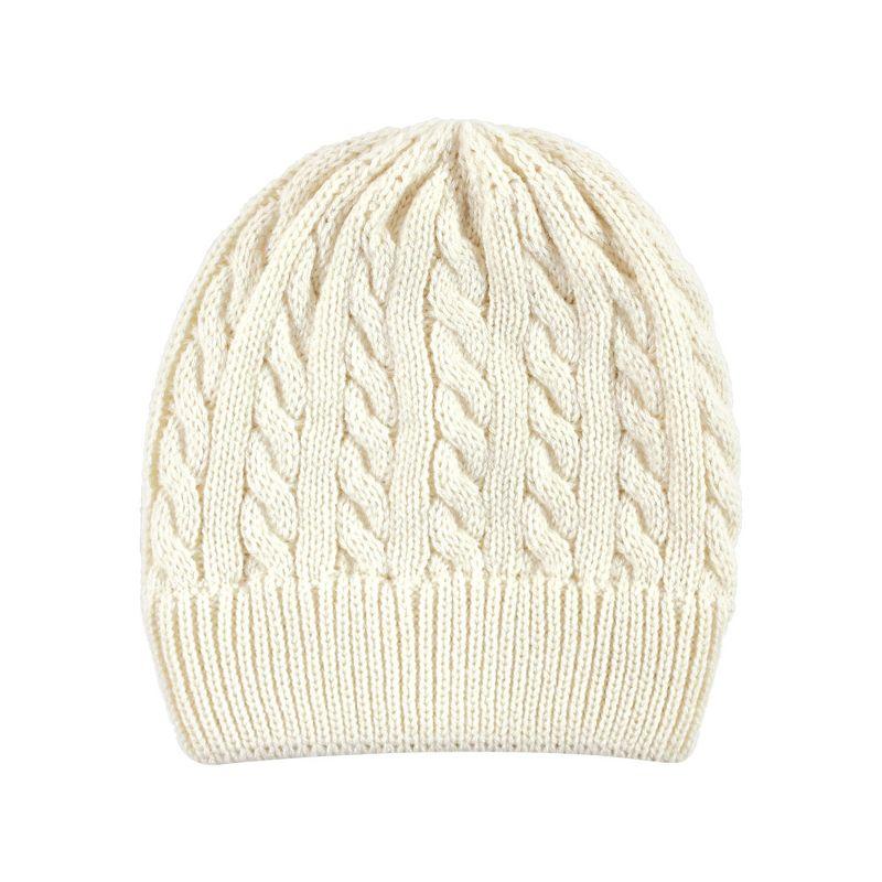 Hudson Baby Family Knitted Caps 3pk, Black Red, Youth