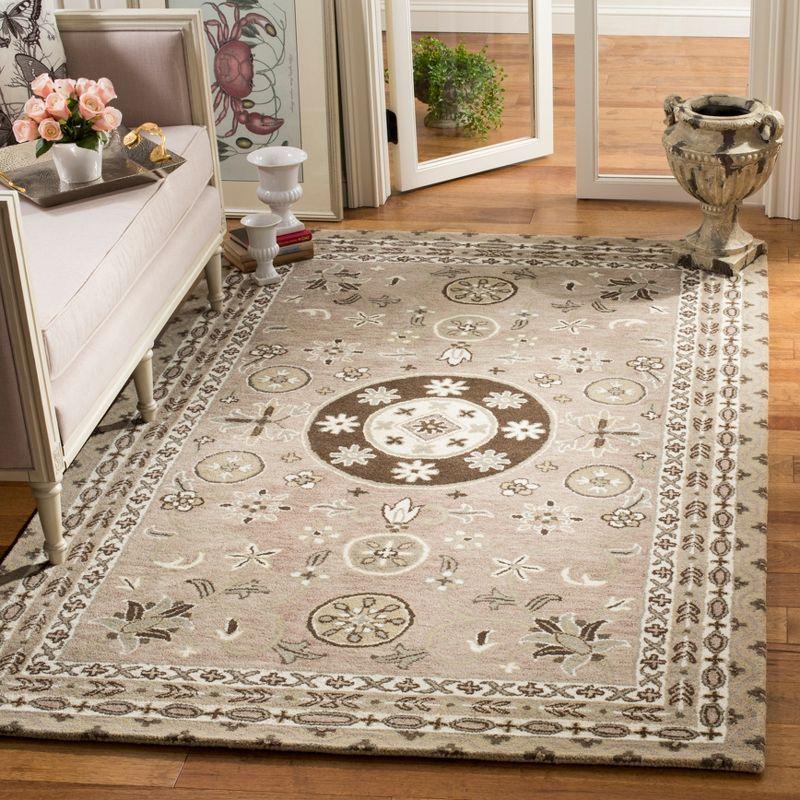 Global Inspirations Hand-Tufted Wool Multicolor Area Rug - 59"x7"