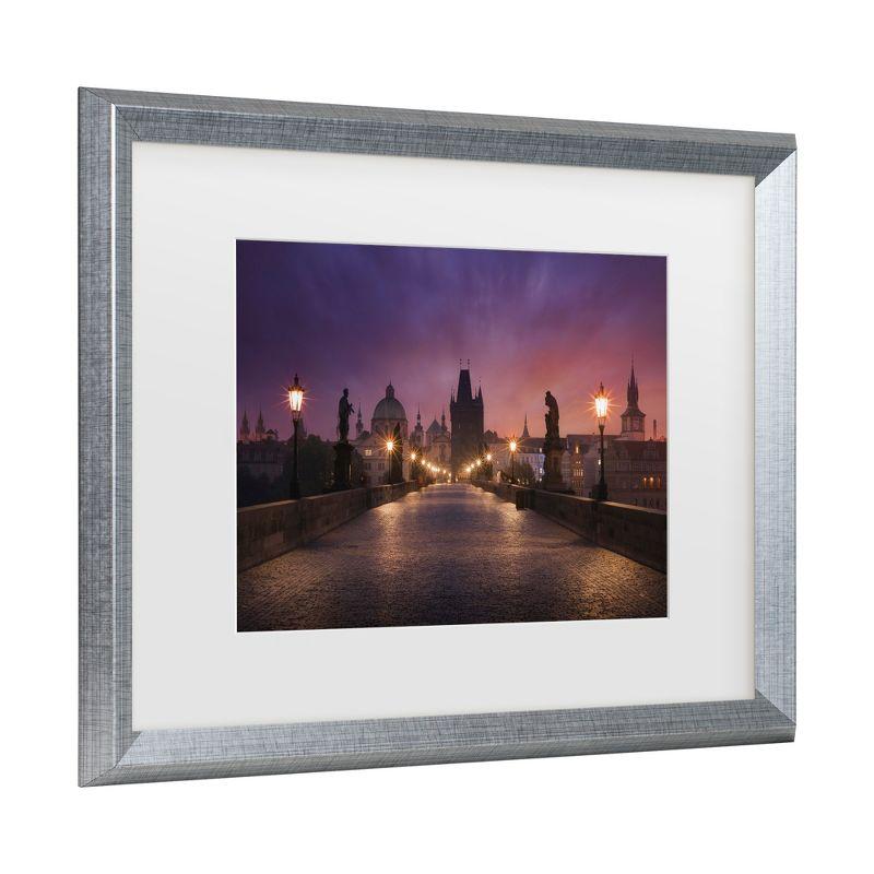 Trademark Fine Art - Inigo Cia Saint Charles Bridge, Prague Matted Framed Art - 16x20