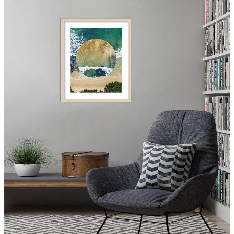 Amanti Art 21"x25" Breaking Shore IV by Grace Popp Wood Framed Wall Art Print