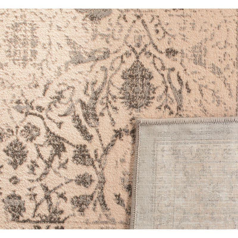 Brilliance BRL502 Power Loomed Area Rug - Cream/Grey - 5'1"x7'6" - Safavieh.