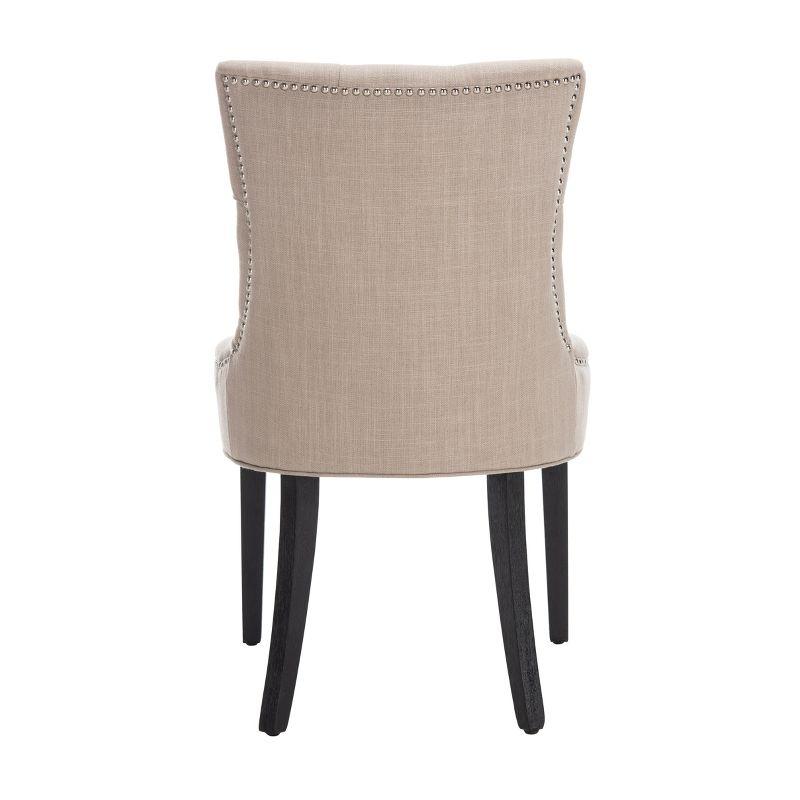 Abby 19''H Tufted Side Chairs (Set of 2) - True Taupe - Safavieh.