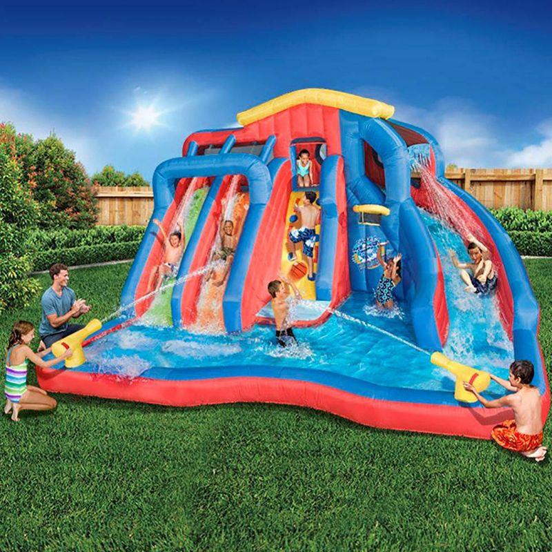 Banzai 16' x 16' Inflatable Water Slide with Air Blower