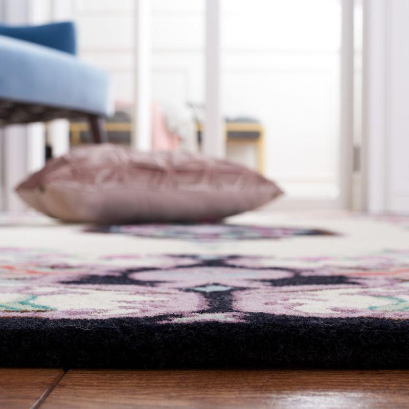 Bellagio BLG535 Hand Tufted Area Rug - Ivory/Black - 6'x9' - Safavieh.