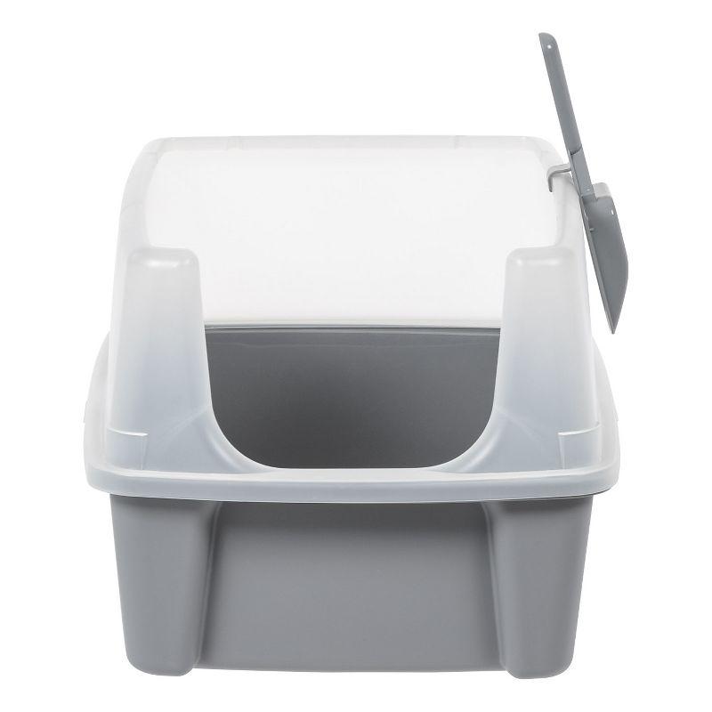IRIS USA, Inc. Plastic Enclosed Litter Box with Scoop