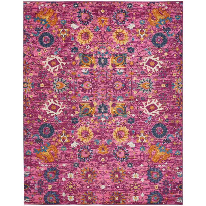 Nourison Passion Bohemian Indoor Rug Fuchsia 8' x 10'