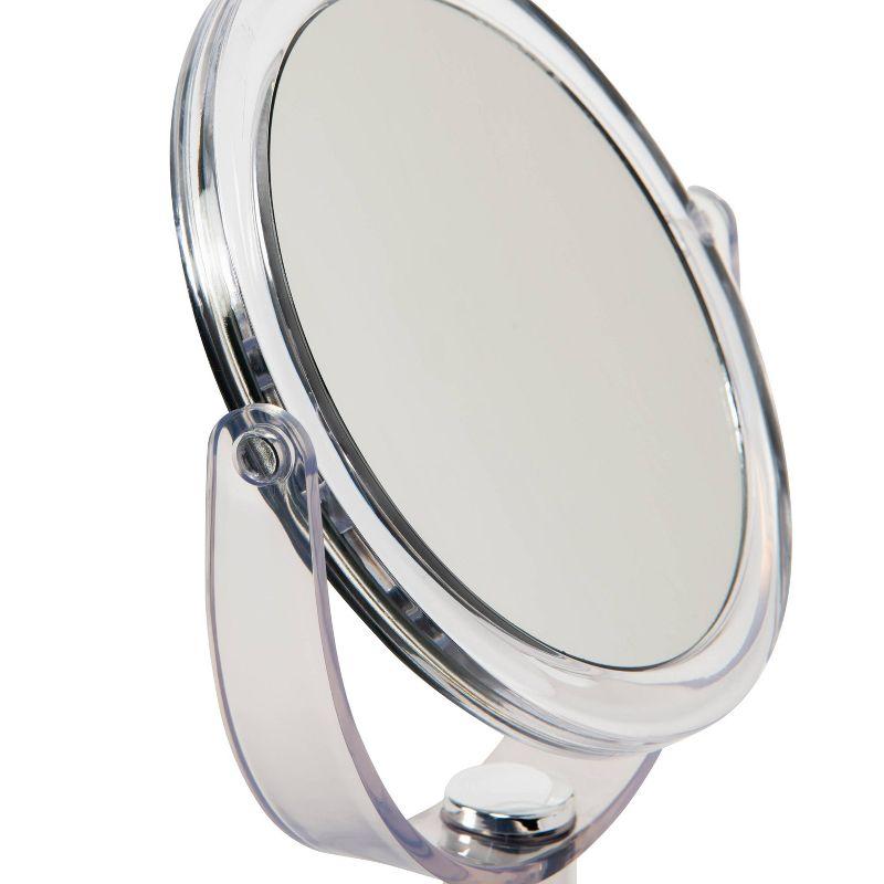7" Vanity Rubberized 1X-10X Magnification Mirror Clear - Home Details