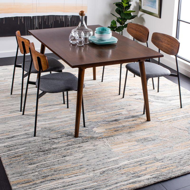Metro MET902 Hand Tufted Indoor Area Rug - Natural/Gold - 8'x10' - Safavieh