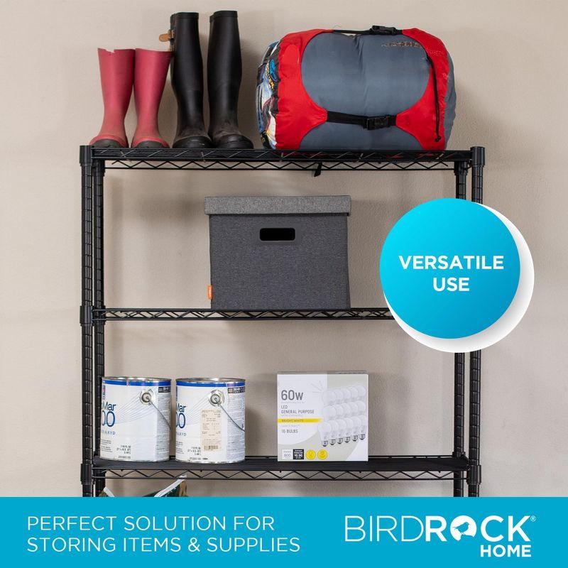 Internet's Best 5-Tier Wire Shelving - Flat Black - Heavy Duty Shelf