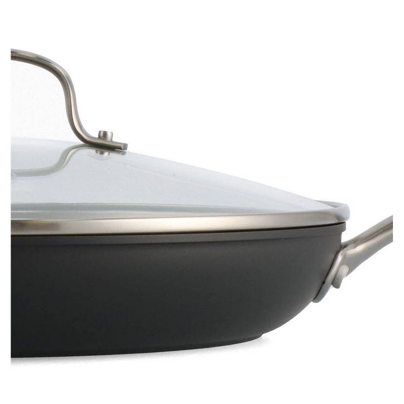 GreenPan Chatham 12" Hard Anodized Healthy Ceramic Nonstick Fry Pan with Lid