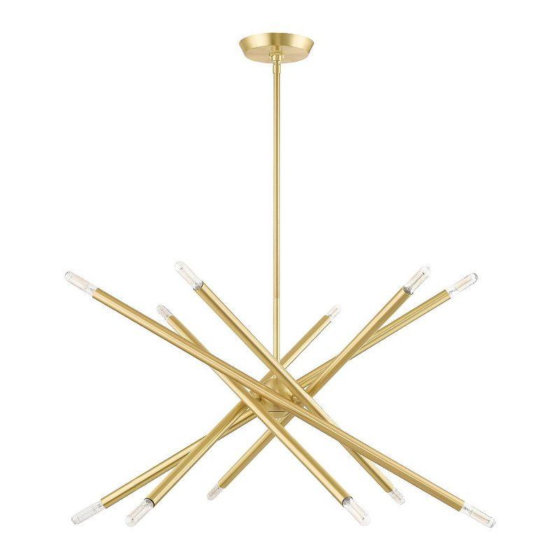 Livex Lighting Soho 12 - Light Chandelier in  Satin Brass